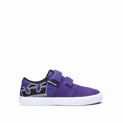 Gyerek Supra STACKS II VULC VELCRO Tornacipő HU360912 Lila